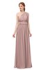 ColsBM Avery Blush Pink Bridesmaid Dresses One Shoulder Ruching Glamorous Floor Length A-line Backless
