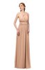 ColsBM Avery Burnt Orange Bridesmaid Dresses One Shoulder Ruching Glamorous Floor Length A-line Backless