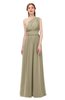 ColsBM Avery Candied Ginger Bridesmaid Dresses One Shoulder Ruching Glamorous Floor Length A-line Backless