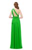 ColsBM Avery Classic Green Bridesmaid Dresses One Shoulder Ruching Glamorous Floor Length A-line Backless