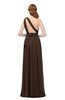 ColsBM Avery Copper Bridesmaid Dresses One Shoulder Ruching Glamorous Floor Length A-line Backless