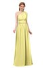 ColsBM Avery Daffodil Bridesmaid Dresses One Shoulder Ruching Glamorous Floor Length A-line Backless