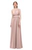ColsBM Avery Dusty Rose Bridesmaid Dresses One Shoulder Ruching Glamorous Floor Length A-line Backless