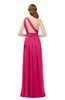 ColsBM Avery Fuschia Bridesmaid Dresses One Shoulder Ruching Glamorous Floor Length A-line Backless