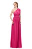ColsBM Avery Fuschia Bridesmaid Dresses One Shoulder Ruching Glamorous Floor Length A-line Backless