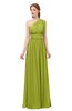 ColsBM Avery Green Oasis Bridesmaid Dresses One Shoulder Ruching Glamorous Floor Length A-line Backless