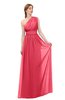 ColsBM Avery Guava Bridesmaid Dresses One Shoulder Ruching Glamorous Floor Length A-line Backless