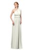 ColsBM Avery Ivory Bridesmaid Dresses One Shoulder Ruching Glamorous Floor Length A-line Backless
