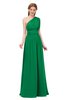 ColsBM Avery Jelly Bean Bridesmaid Dresses One Shoulder Ruching Glamorous Floor Length A-line Backless