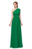 ColsBM Avery Jelly Bean Bridesmaid Dresses One Shoulder Ruching Glamorous Floor Length A-line Backless