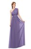 ColsBM Avery Lilac Bridesmaid Dresses One Shoulder Ruching Glamorous Floor Length A-line Backless