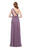 ColsBM Avery Mauve Bridesmaid Dresses One Shoulder Ruching Glamorous Floor Length A-line Backless