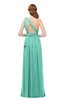 ColsBM Avery Mint Green Bridesmaid Dresses One Shoulder Ruching Glamorous Floor Length A-line Backless