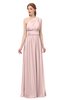 ColsBM Avery Pastel Pink Bridesmaid Dresses One Shoulder Ruching Glamorous Floor Length A-line Backless