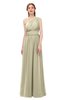 ColsBM Avery Putty Bridesmaid Dresses One Shoulder Ruching Glamorous Floor Length A-line Backless