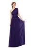 ColsBM Avery Royal Purple Bridesmaid Dresses One Shoulder Ruching Glamorous Floor Length A-line Backless