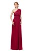 ColsBM Avery Scooter Bridesmaid Dresses One Shoulder Ruching Glamorous Floor Length A-line Backless