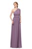 ColsBM Avery Valerian Bridesmaid Dresses One Shoulder Ruching Glamorous Floor Length A-line Backless