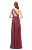 ColsBM Avery Wine Bridesmaid Dresses One Shoulder Ruching Glamorous Floor Length A-line Backless