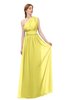 ColsBM Avery Yellow Iris Bridesmaid Dresses One Shoulder Ruching Glamorous Floor Length A-line Backless