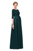 ColsBM Aisha Blue Green Bridesmaid Dresses Sash A-line Floor Length Mature Sabrina Zipper