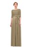 ColsBM Aisha Cornstalk Bridesmaid Dresses Sash A-line Floor Length Mature Sabrina Zipper