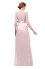 ColsBM Aisha Crystal Pink Bridesmaid Dresses Sash A-line Floor Length Mature Sabrina Zipper
