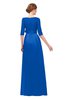 ColsBM Aisha Electric Blue Bridesmaid Dresses Sash A-line Floor Length Mature Sabrina Zipper