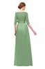 ColsBM Aisha Fair Green Bridesmaid Dresses Sash A-line Floor Length Mature Sabrina Zipper