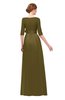 ColsBM Aisha Fir Green Bridesmaid Dresses Sash A-line Floor Length Mature Sabrina Zipper