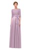 ColsBM Aisha Fragrant Lilac Bridesmaid Dresses Sash A-line Floor Length Mature Sabrina Zipper