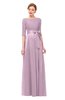ColsBM Aisha Fragrant Lilac Bridesmaid Dresses Sash A-line Floor Length Mature Sabrina Zipper