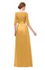 ColsBM Aisha Golden Nugget Bridesmaid Dresses Sash A-line Floor Length Mature Sabrina Zipper