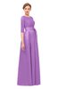 ColsBM Aisha Hyacinth Bridesmaid Dresses Sash A-line Floor Length Mature Sabrina Zipper