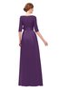 ColsBM Aisha Imperial Purple Bridesmaid Dresses Sash A-line Floor Length Mature Sabrina Zipper