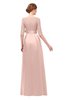 ColsBM Aisha Pastel Pink Bridesmaid Dresses Sash A-line Floor Length Mature Sabrina Zipper