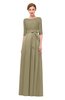ColsBM Aisha Sponge Bridesmaid Dresses Sash A-line Floor Length Mature Sabrina Zipper