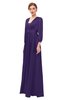 ColsBM Andie Acai Bridesmaid Dresses Ruching Modest Zipper Floor Length A-line V-neck