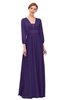 ColsBM Andie Acai Bridesmaid Dresses Ruching Modest Zipper Floor Length A-line V-neck