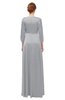 ColsBM Andie Ash Bridesmaid Dresses Ruching Modest Zipper Floor Length A-line V-neck