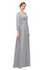 ColsBM Andie Ash Bridesmaid Dresses Ruching Modest Zipper Floor Length A-line V-neck