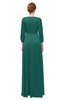 ColsBM Andie Bayberry Bridesmaid Dresses Ruching Modest Zipper Floor Length A-line V-neck