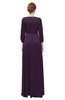 ColsBM Andie Blackberry Wine Bridesmaid Dresses Ruching Modest Zipper Floor Length A-line V-neck