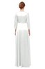 ColsBM Andie Blanc De Blanc Bridesmaid Dresses Ruching Modest Zipper Floor Length A-line V-neck