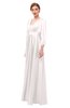 ColsBM Andie Crystal Pink Bridesmaid Dresses Ruching Modest Zipper Floor Length A-line V-neck