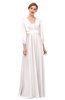 ColsBM Andie Crystal Pink Bridesmaid Dresses Ruching Modest Zipper Floor Length A-line V-neck