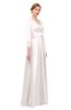 ColsBM Andie Crystal Pink Bridesmaid Dresses Ruching Modest Zipper Floor Length A-line V-neck