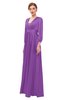 ColsBM Andie Dahlia Bridesmaid Dresses Ruching Modest Zipper Floor Length A-line V-neck