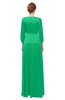 ColsBM Andie Mint Bridesmaid Dresses Ruching Modest Zipper Floor Length A-line V-neck