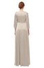 ColsBM Andie Mushroom Bridesmaid Dresses Ruching Modest Zipper Floor Length A-line V-neck